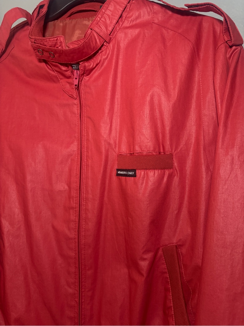 Members Only Red Bomber Jacket - Picture 2 of 4